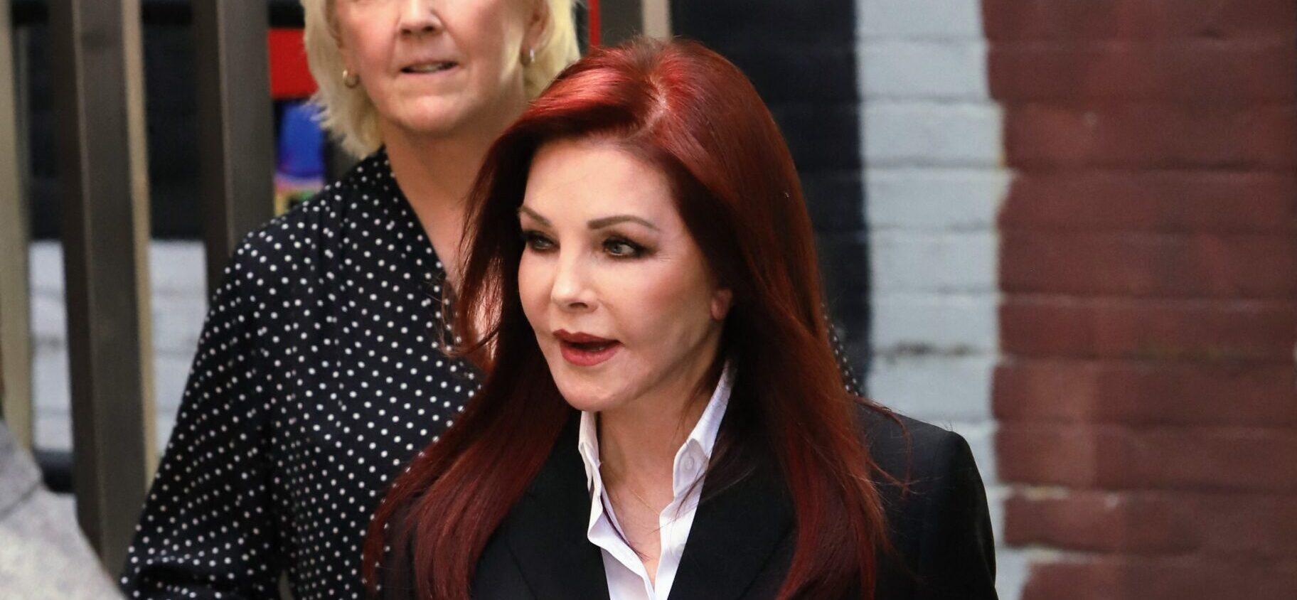 Priscilla Presley gets her prints into Hollywood ahead of the premiere debut of 