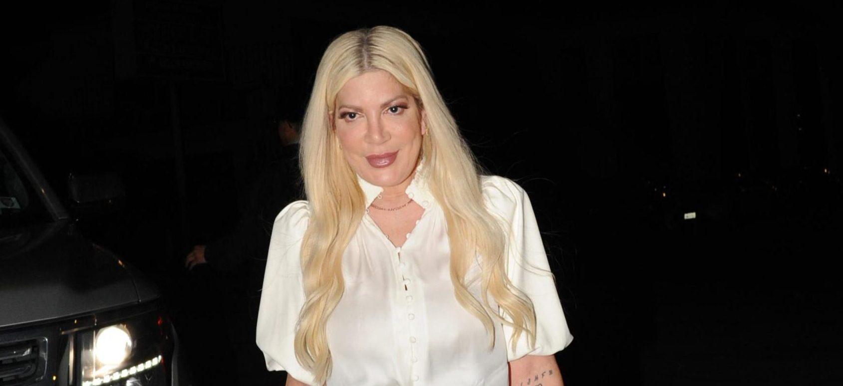 Tori Spelling Living In $18,000 Per Month Home After Armed Neighbor Drama