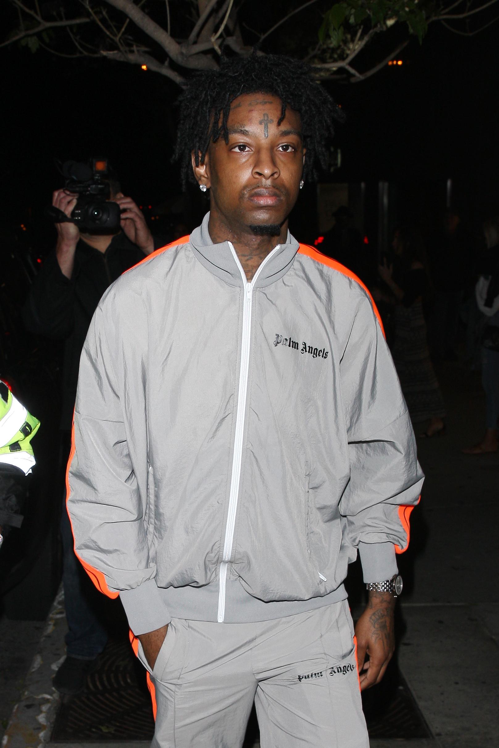 Rapper 21 Savage heads to Bootsy Bellow night club to celebrate Travis Scott apos s 28th birthday bash