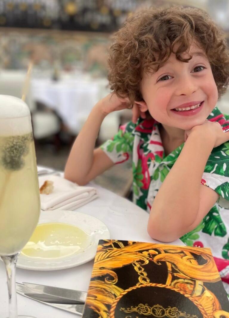 7-Year-Old Fashion Designer Max Alexander Visits The Versace Mansion