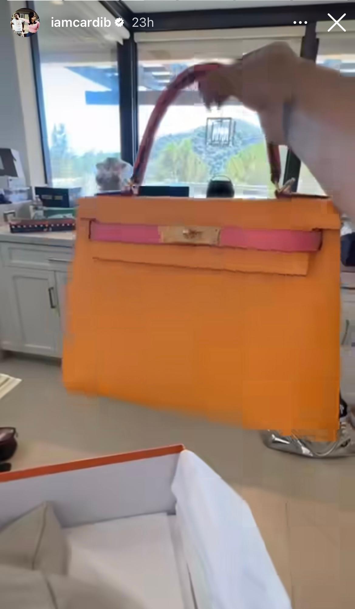 Cardi B gifted custom Birkin by husband Offset