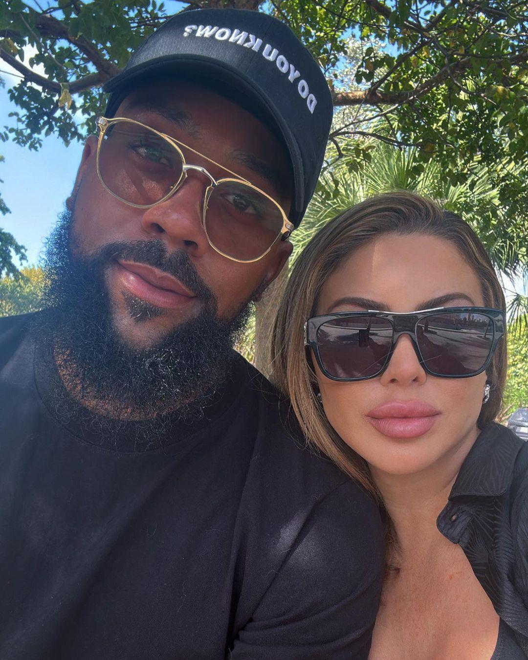 Larsa Pippen takes a selfie with beau Marcus Jordan.