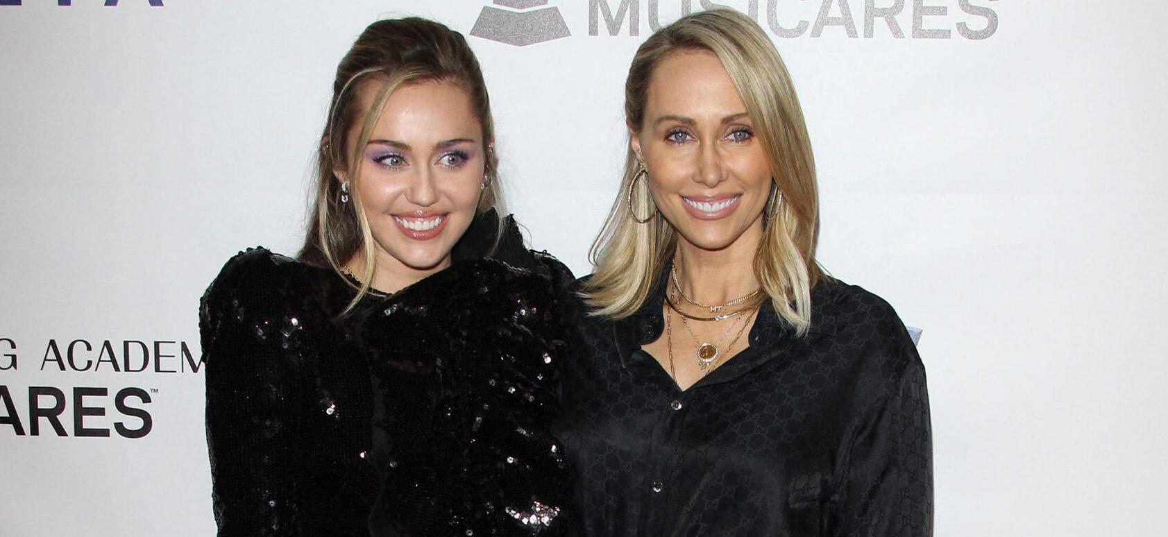 Miley Cyrus Couldn’t Hold Back Her Emotions As Maid Of Honor At Her Mom’s Wedding