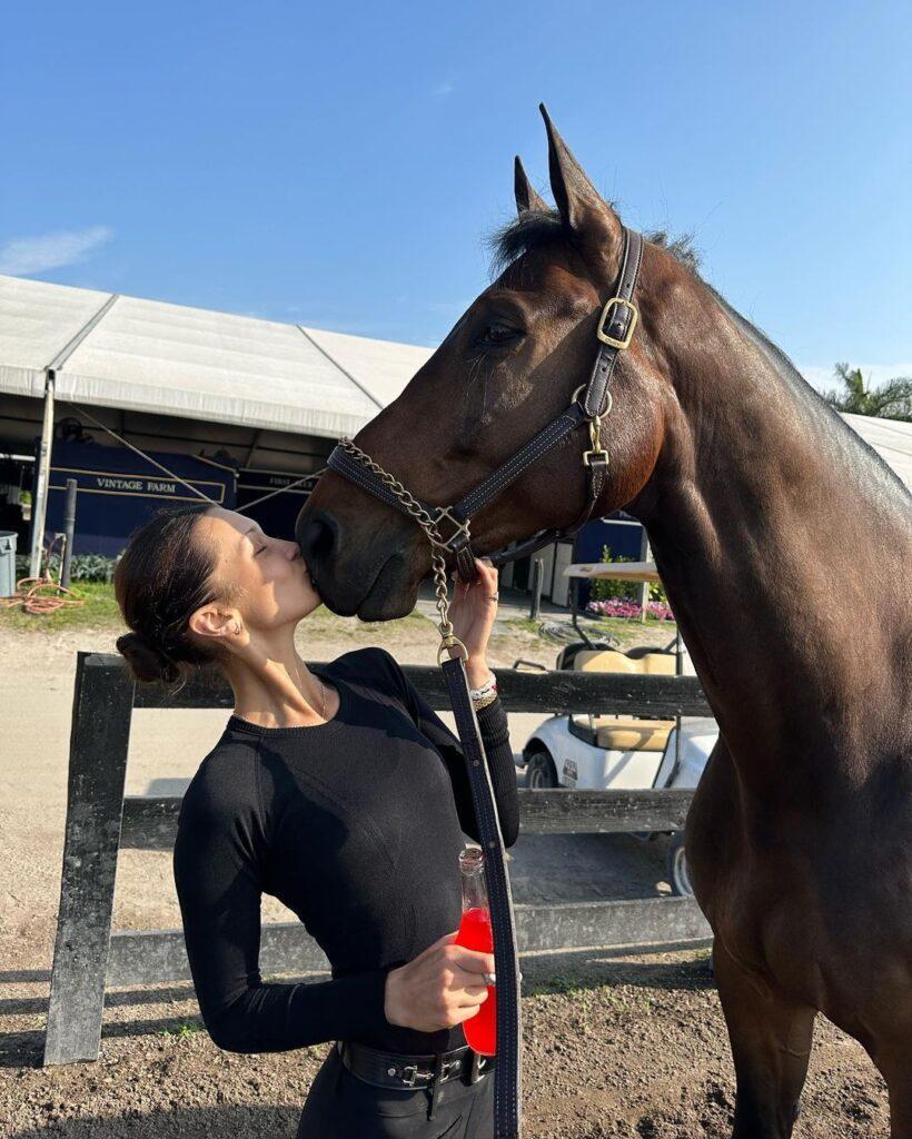 Bella Hadid shows her love for horses in Instagram share