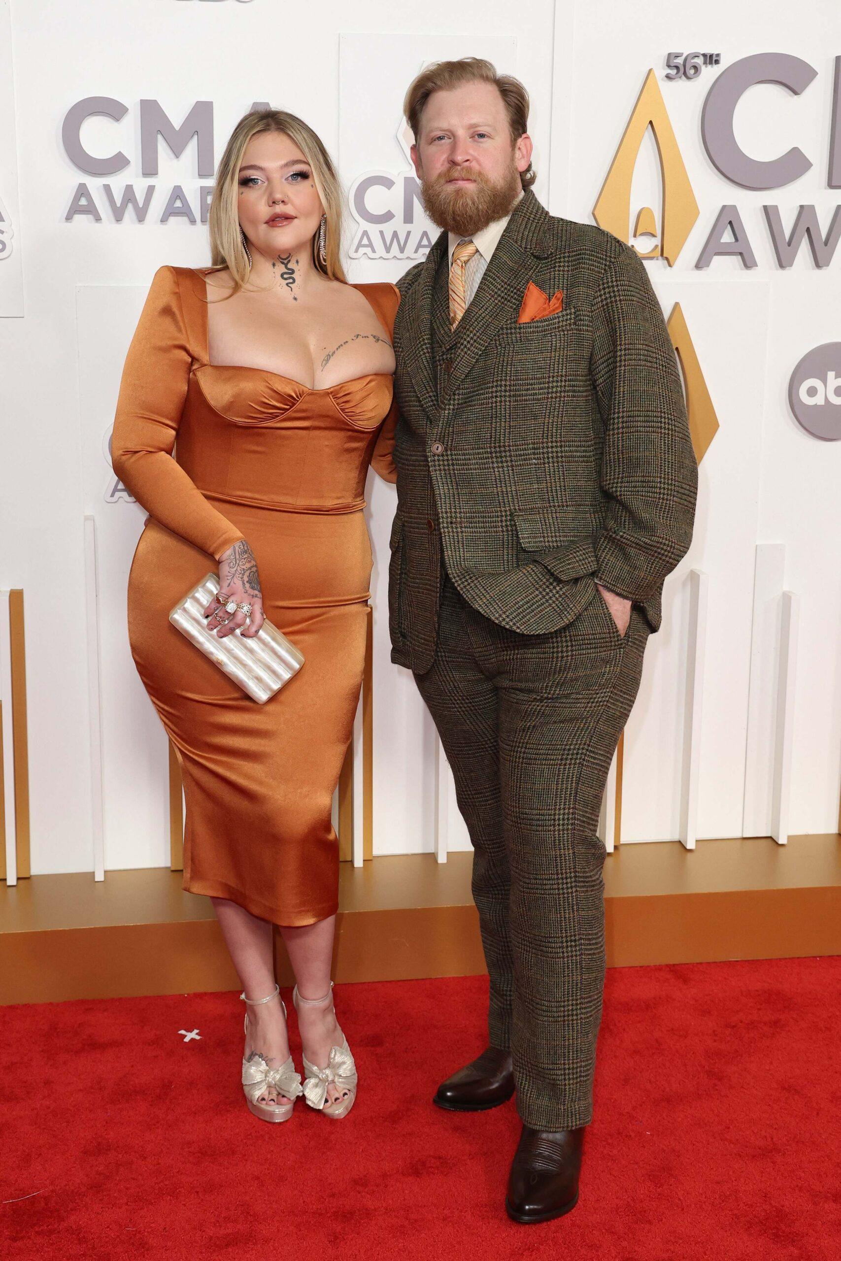 Elle King and Dan Tooker at the 56th Annual CMA Awards - Arrivals