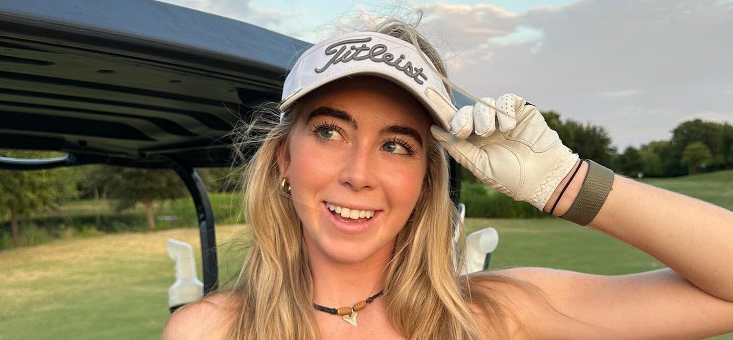 Golfer Grace Charis In Braless Crop Top Teases Her Special ‘Flop Sauce’