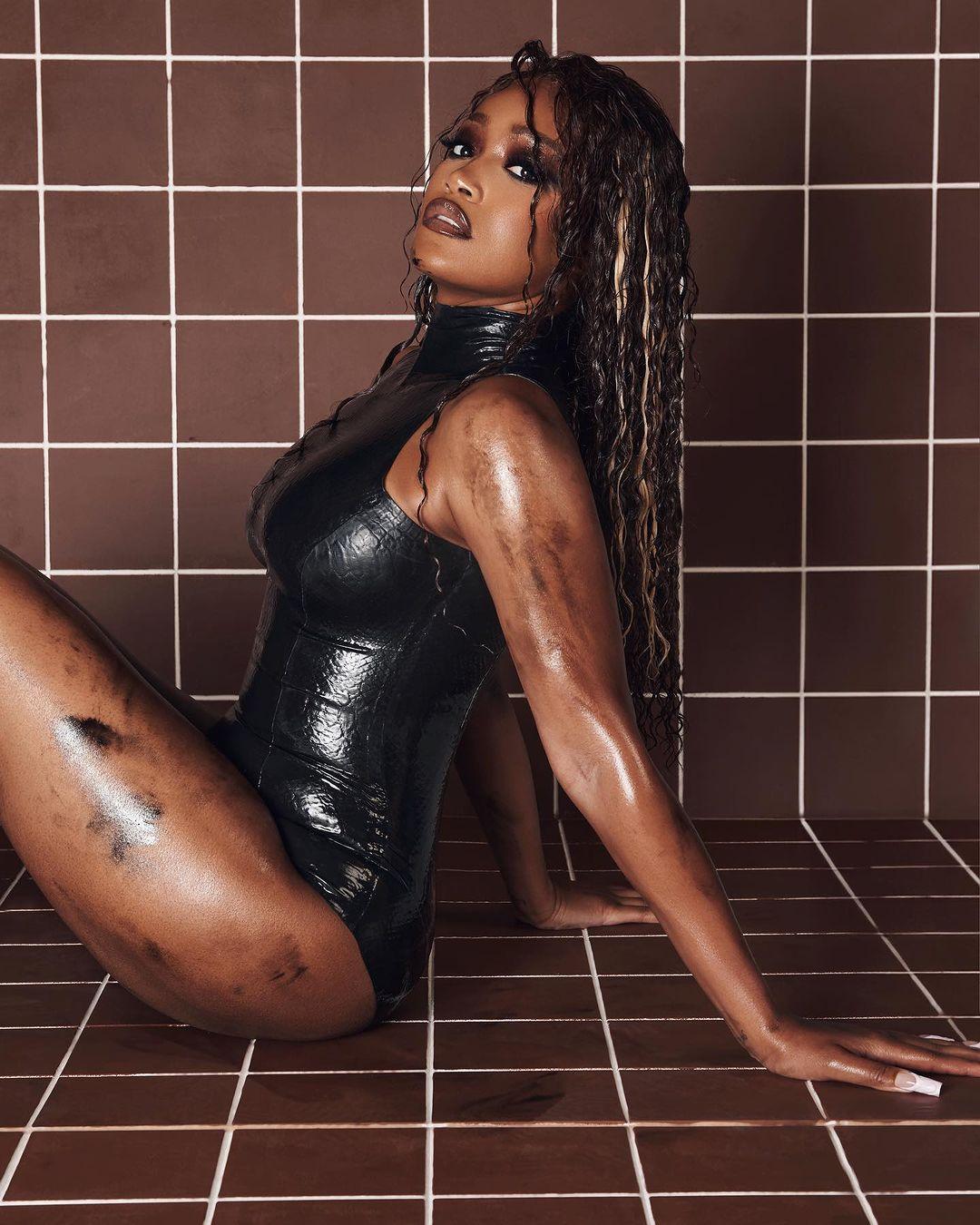 Keke Palmer celebrates birthday with sensual "dirty 30" body serve