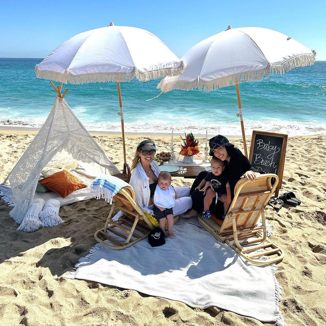 Heather Rae El Moussa & Bre Tiesi Bond Over 'Baby Beach Day'