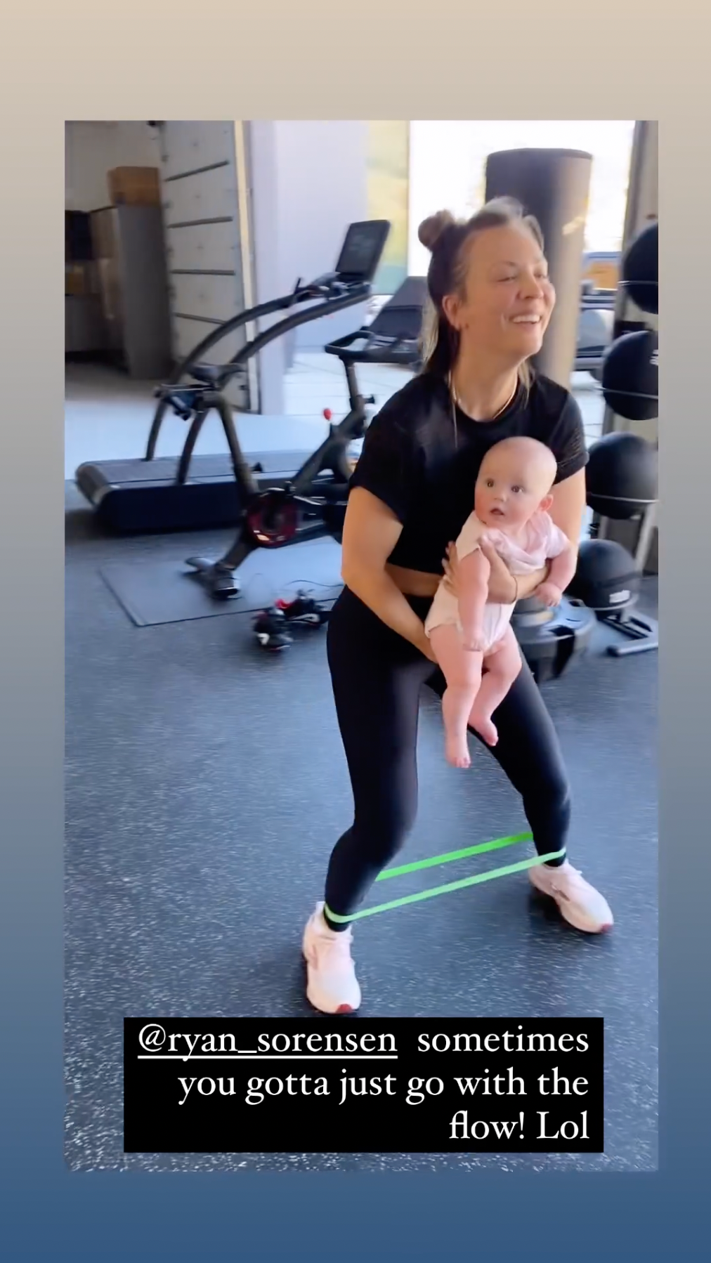 Kaley Cuoco enjoys bring your daughter to gym day