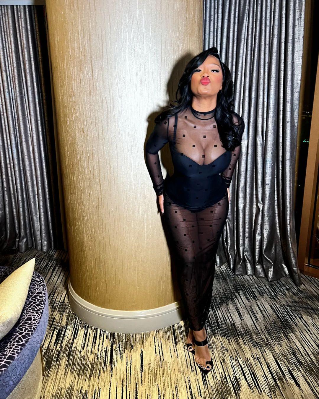 Keke Palmer attended Usher's Las Vegas residency in see-through outfit