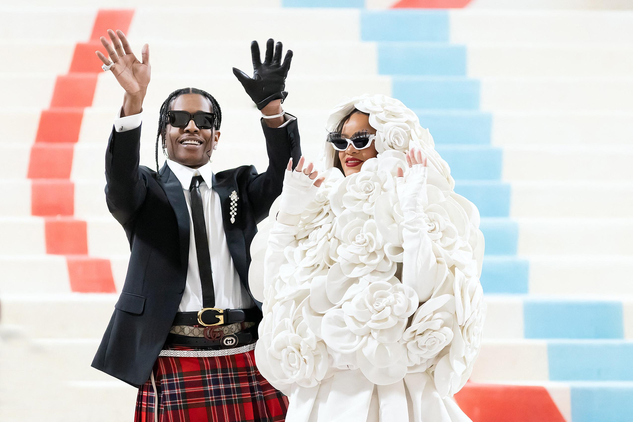 Rap-Up - Rihanna and ASAP Rocky finally arrive at the 2023