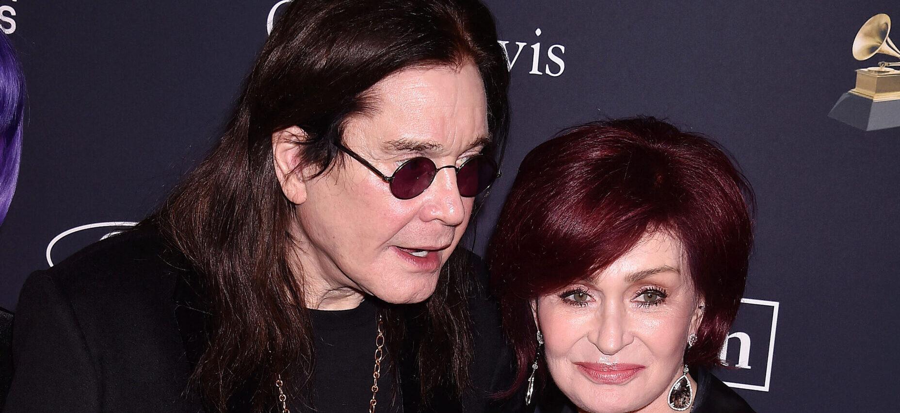 Ozzy Osbourne and Sharon Osbourne at The Pre-Grammy Gala and Grammy Salute to Industry Icons Honoring Sean 