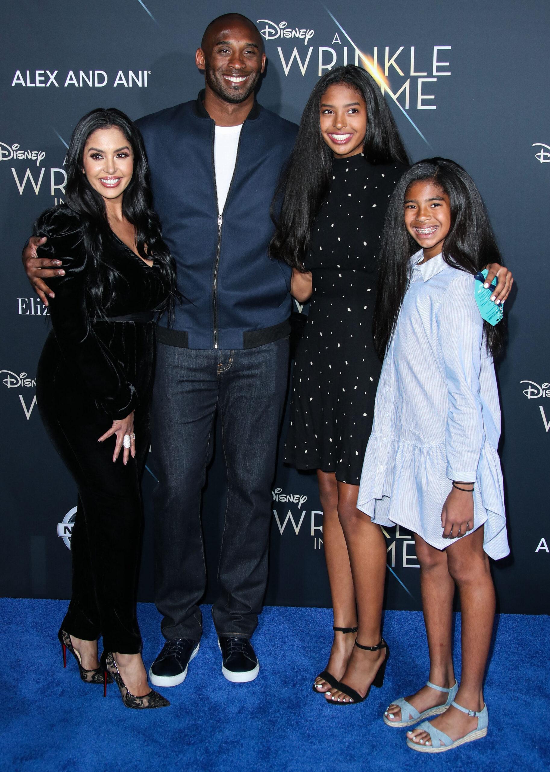 Kobe and Vanessa Bryant and daughters Gigi and Natalia