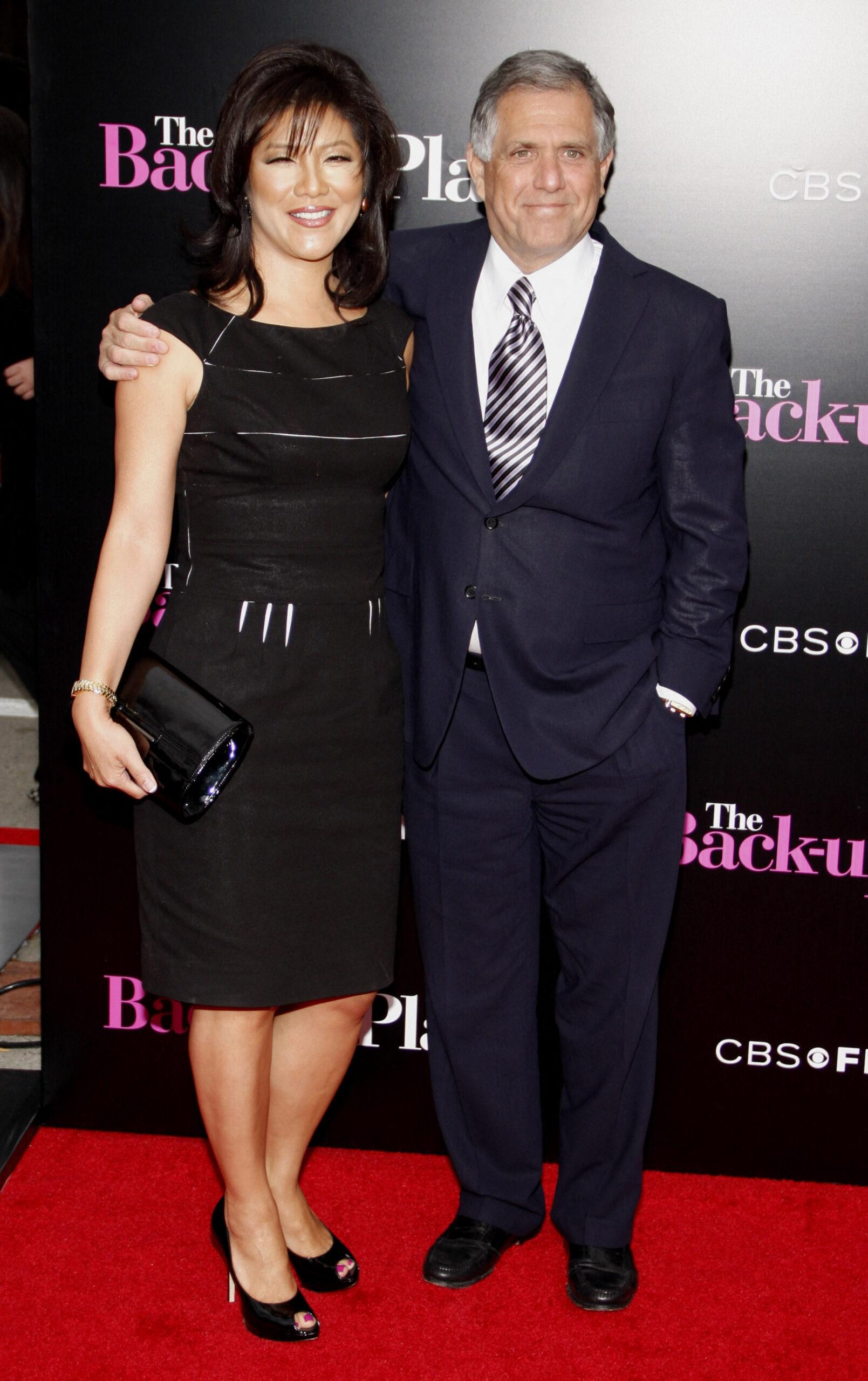 Julie Chen and Leslie Moonves at the Los Angeles premiere of 'The Back-Up Plan'