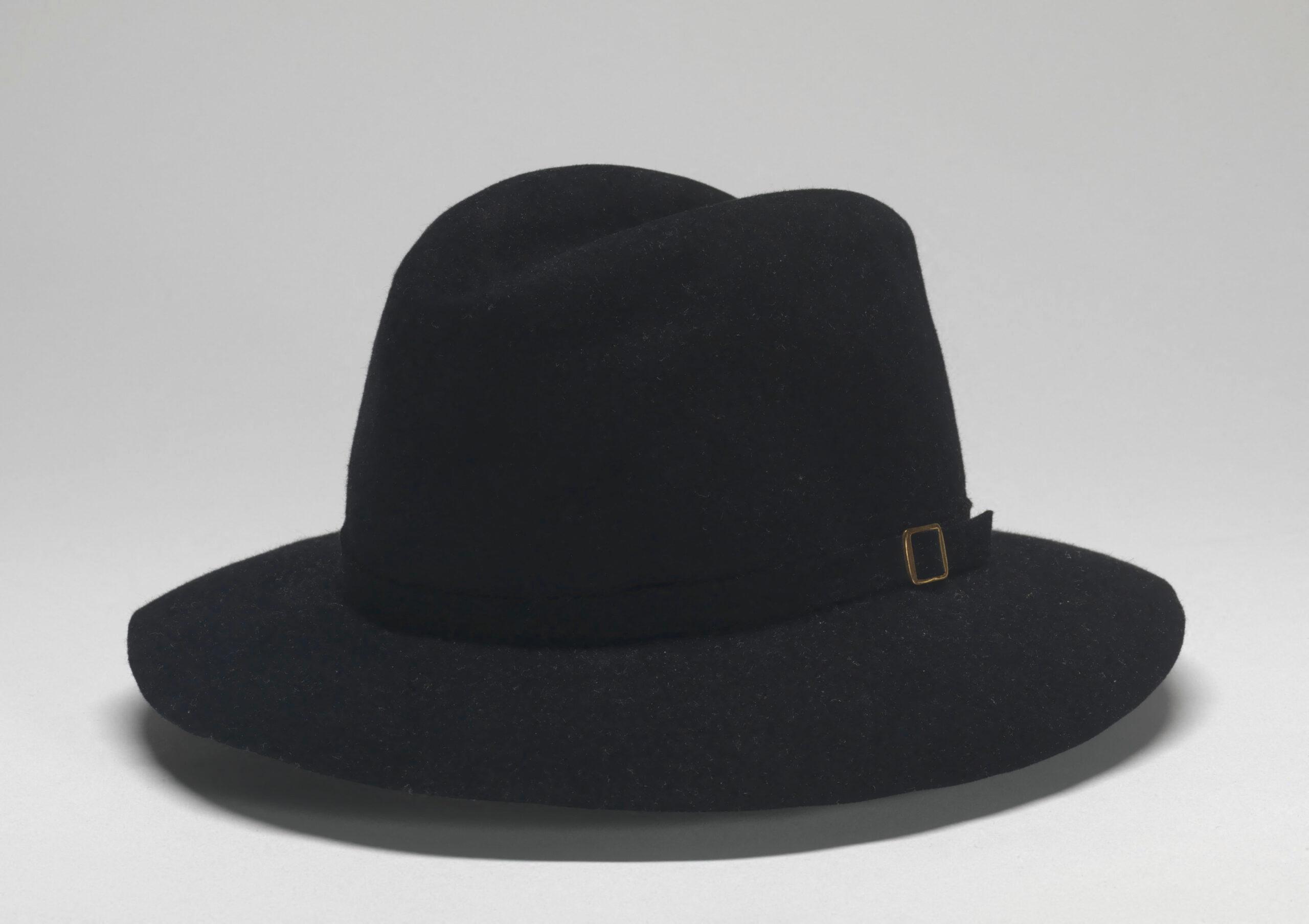 Fedora worn by Michael Jackson during Victory tour, 1984. Creator: Maddest Hatter.