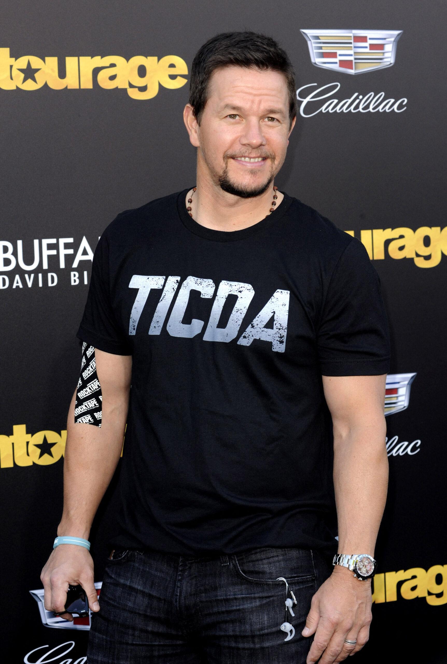 Mark Wahlberg at the Los Angeles premiere of 'Entourage'