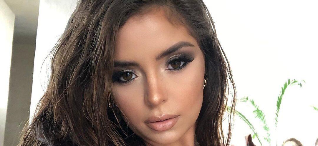 Demi Rose Poses On The Grass In Nothing But Her See-Through Dress
