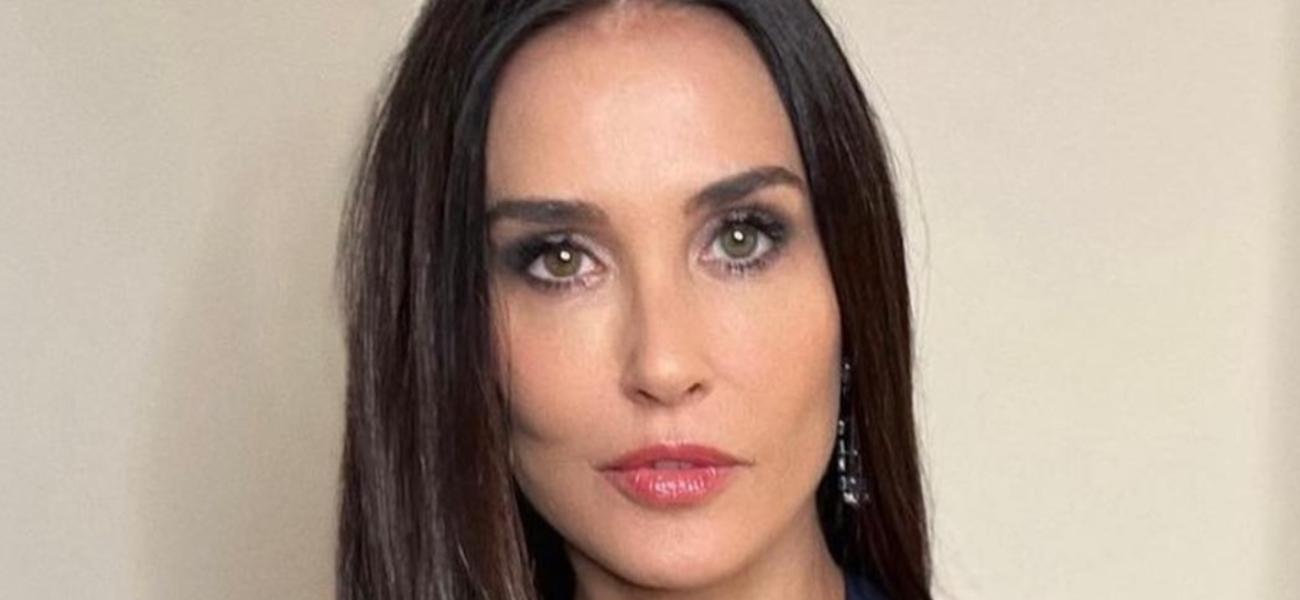 Demi Moore In Plunging Swimsuit Drops Jaws On A Yacht