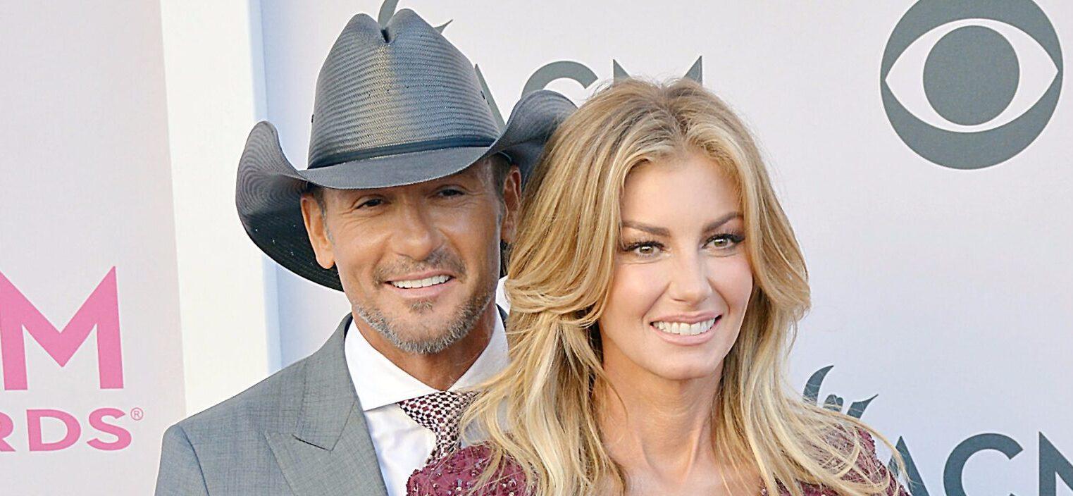Tim McGraw and Faith Hill part of Red Carpet Arrivals at the 52nd Annual Academy of Country Music Awards