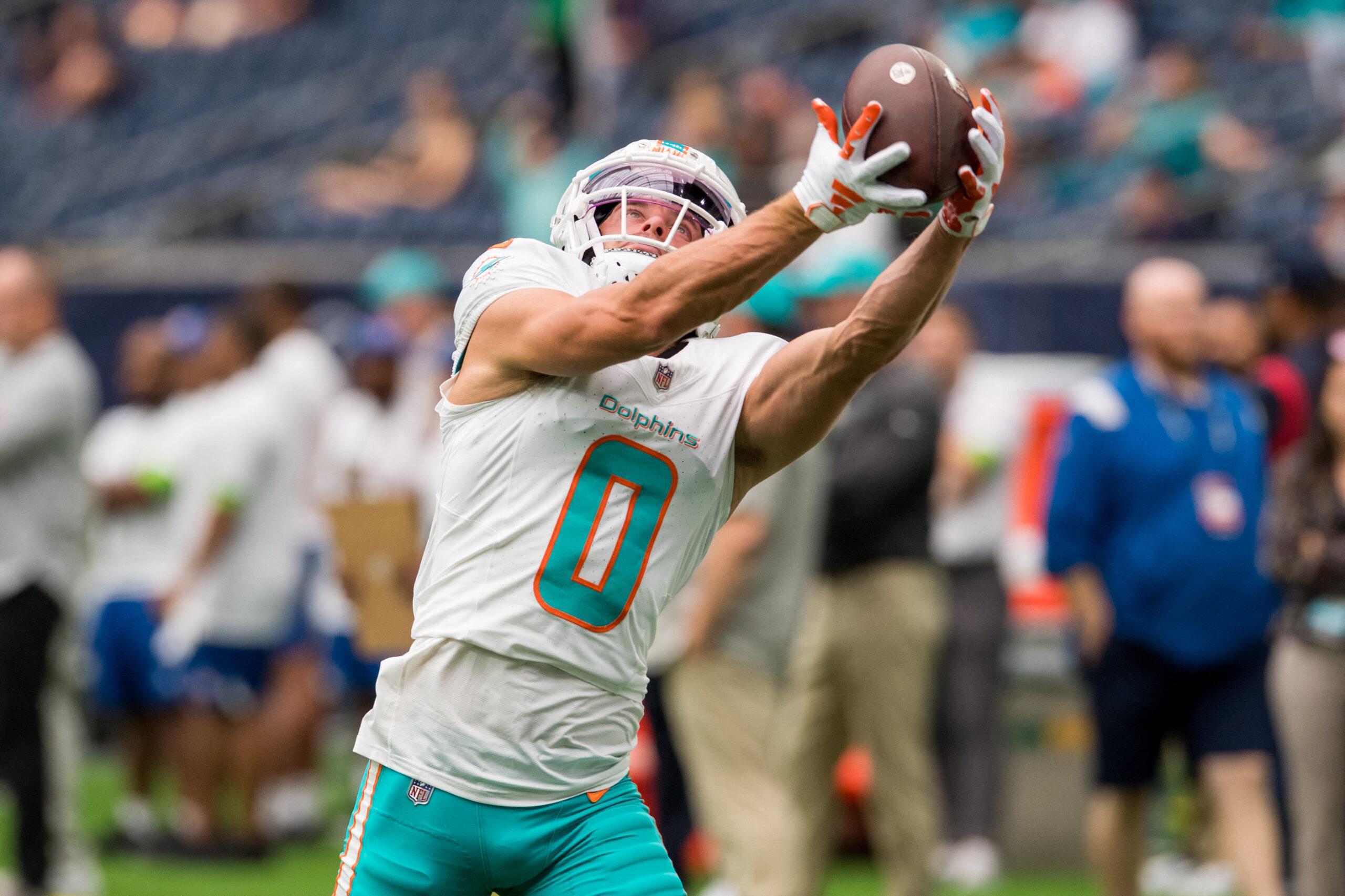 Braxton Berrios at the NFL 2023: Dolphins vs Patriots SEP 17