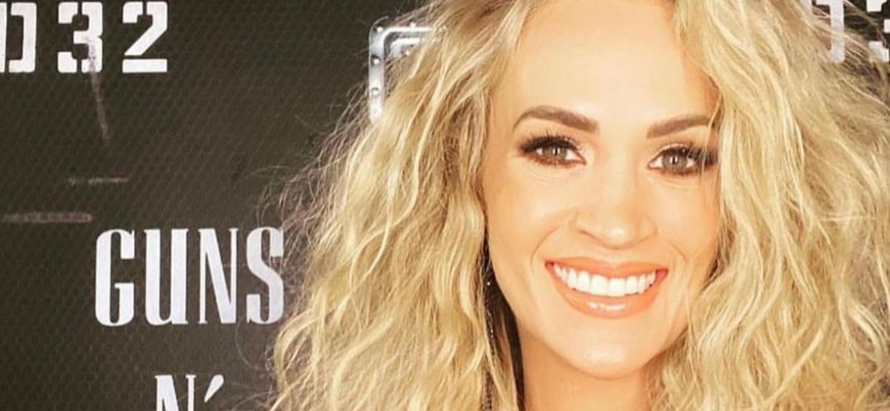 Carrie Underwood In Skimpy Bikini Catches Massive Fish On Lake Outing
