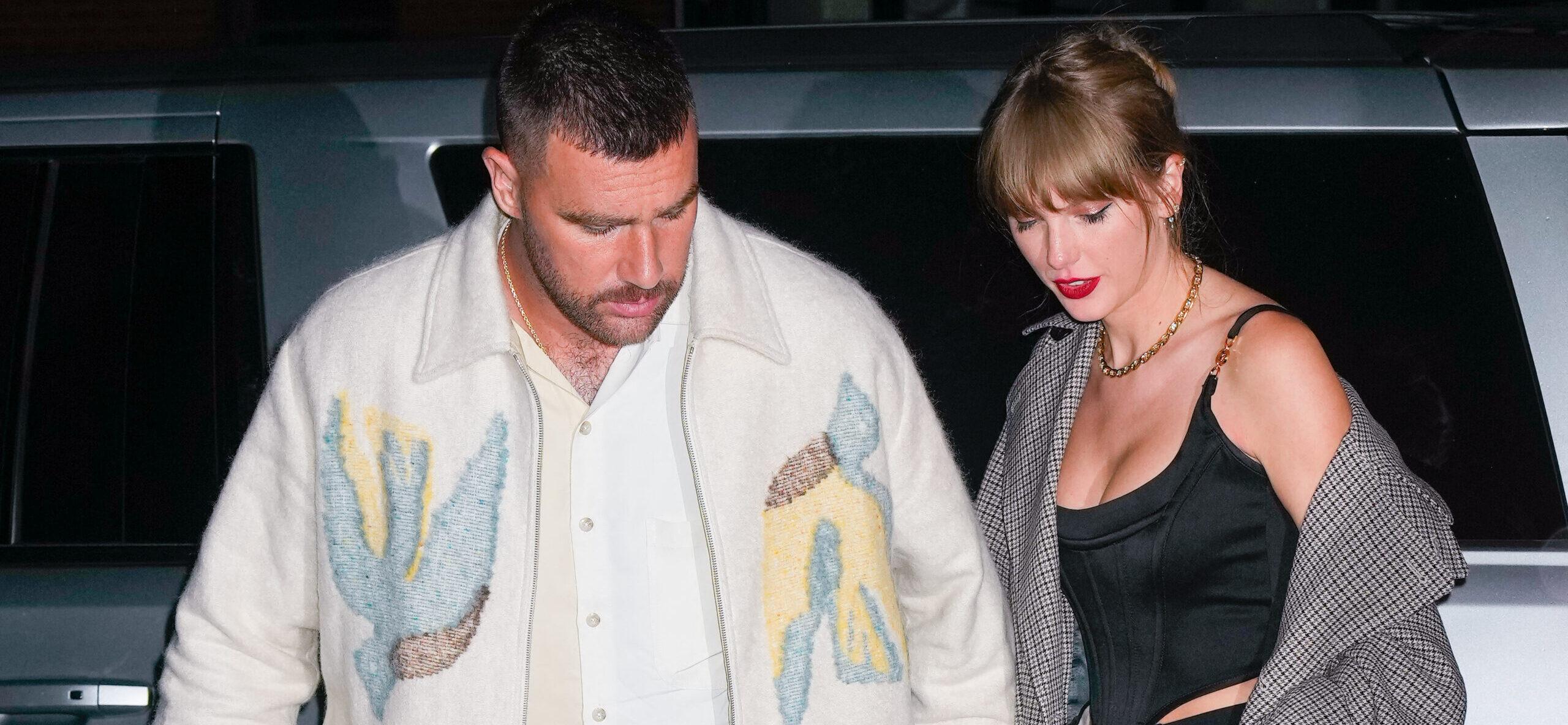 Taylor Swift Comforts Travis Kelce Following Meltdown At Chiefs Game [PHOTOS]