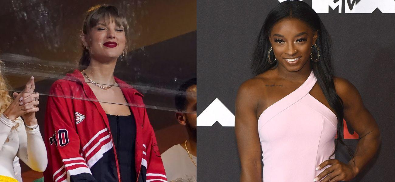 Simone Biles Hints She’s Meet Taylor Swift At Chiefs-Packers Game