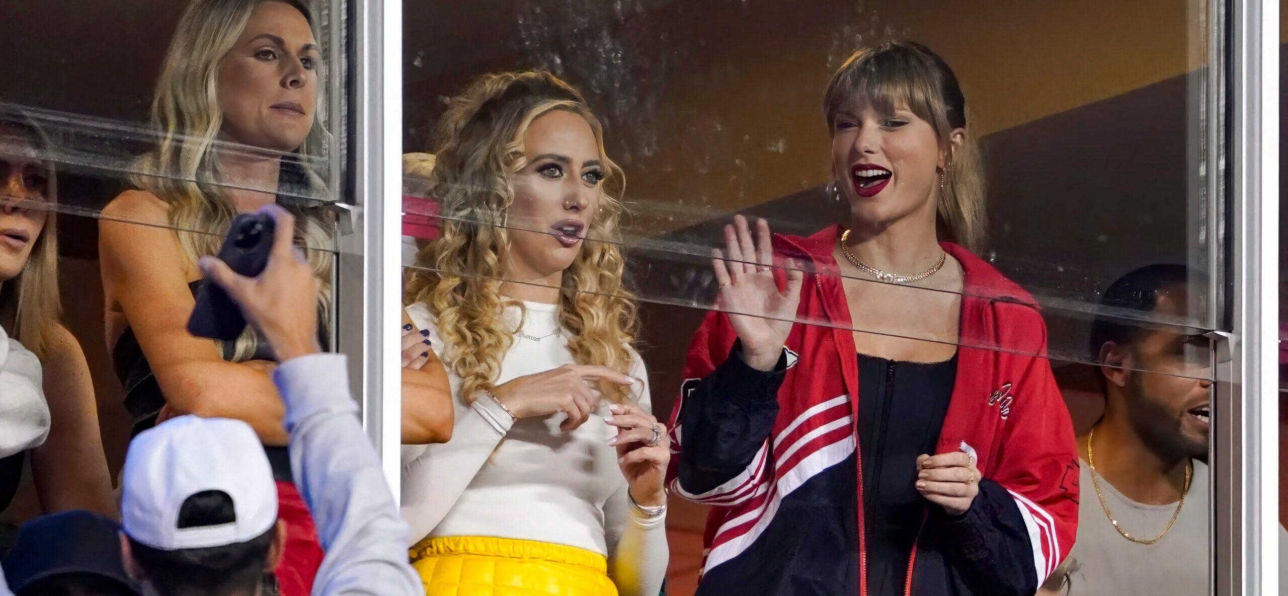 Taylor Swift, Brittany Mahomes Share Secret Handshake At Chief Game