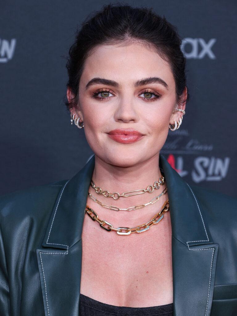 BURBANK, LOS ANGELES, CALIFORNIA, USA - JULY 15: Bloody Red Carpet And Exclusive Screening Of HBO Max's 'Pretty Little Liars: Original Sin' held at the SJR Theater at Warner Bros. Studios on July 15, 2022 in Burbank, Los Angeles, California, United States. 16 Jul 2022 Pictured: Lucy Hale. Photo credit: Xavier Collin/Image Press Agency/MEGA TheMegaAgency.com +1 888 505 6342 (Mega Agency TagID: MEGA878556_065.jpg) [Photo via Mega Agency]