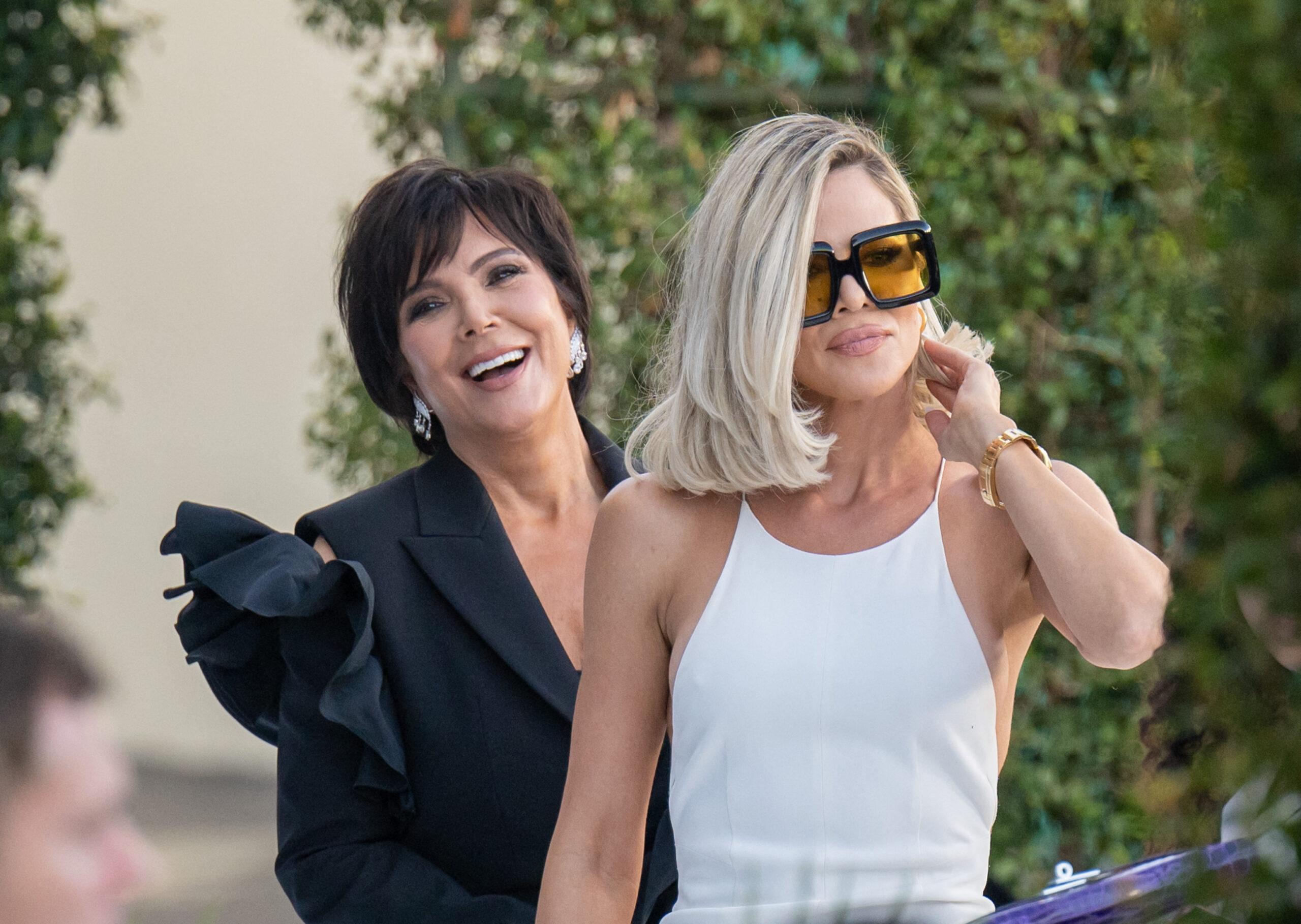Kris Jenner and Khloe Kardashian are seen in Los Angeles, California.