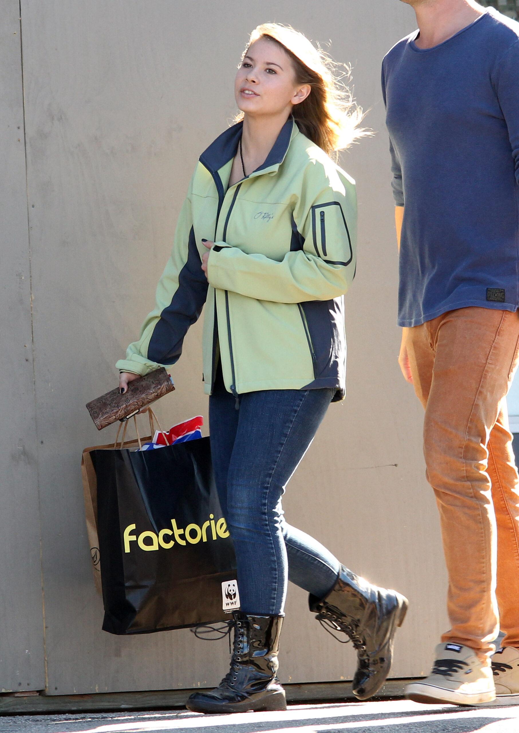 Bindi Irwin out and about in Byron Bay Australia on 27th July 2014