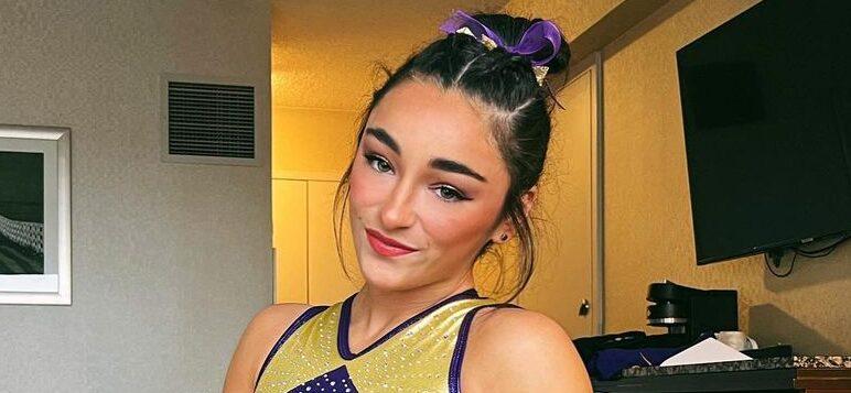 LSU Gymnastics Star Elena Arenas In Her Tight Low-Cut Top Goes ‘For A Ride’