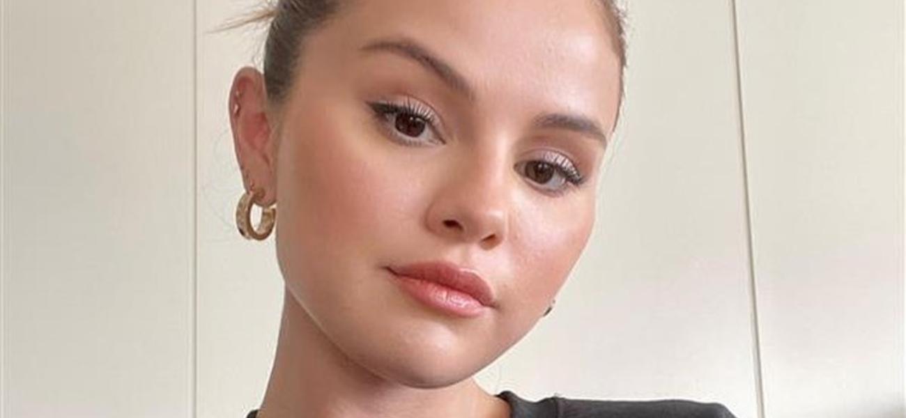 Selena Gomez Wears Nothing Beneath Her Sheer Ribbed Bodysuit