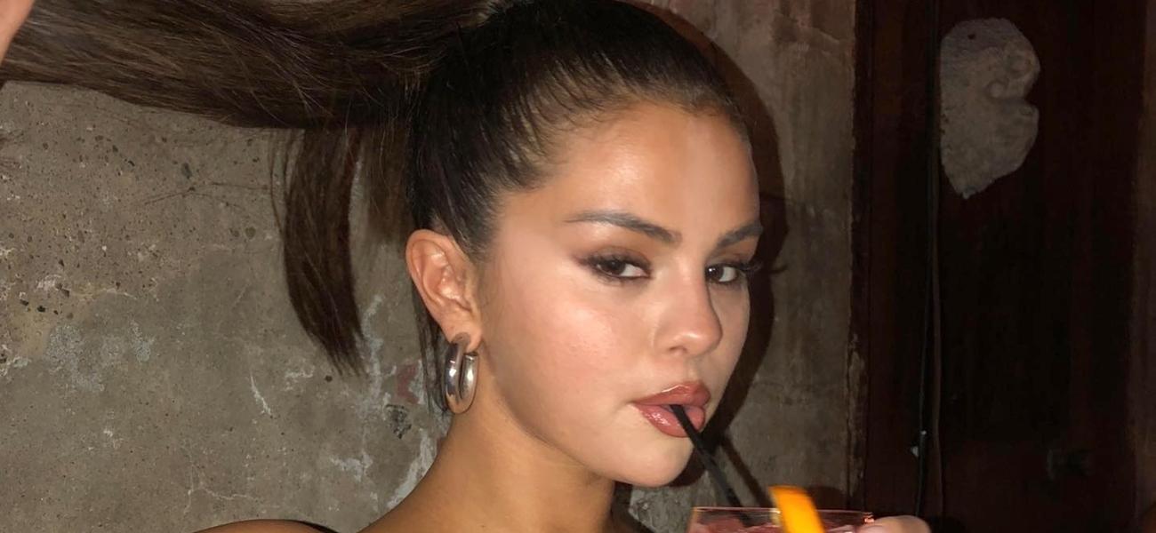 Selena Gomez Shows Off Braless Curves During Salmon Dinner