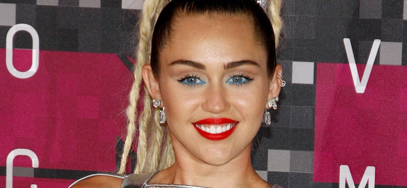 Miley Cyrus Wears Nothing Beneath Her Sheer Crop Top