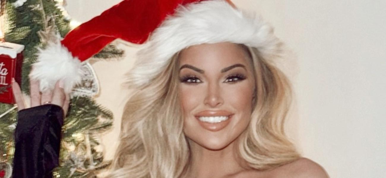 Bikini Bombshell Ashley Alexiss Flaunts Christmas Curves By Her Tree