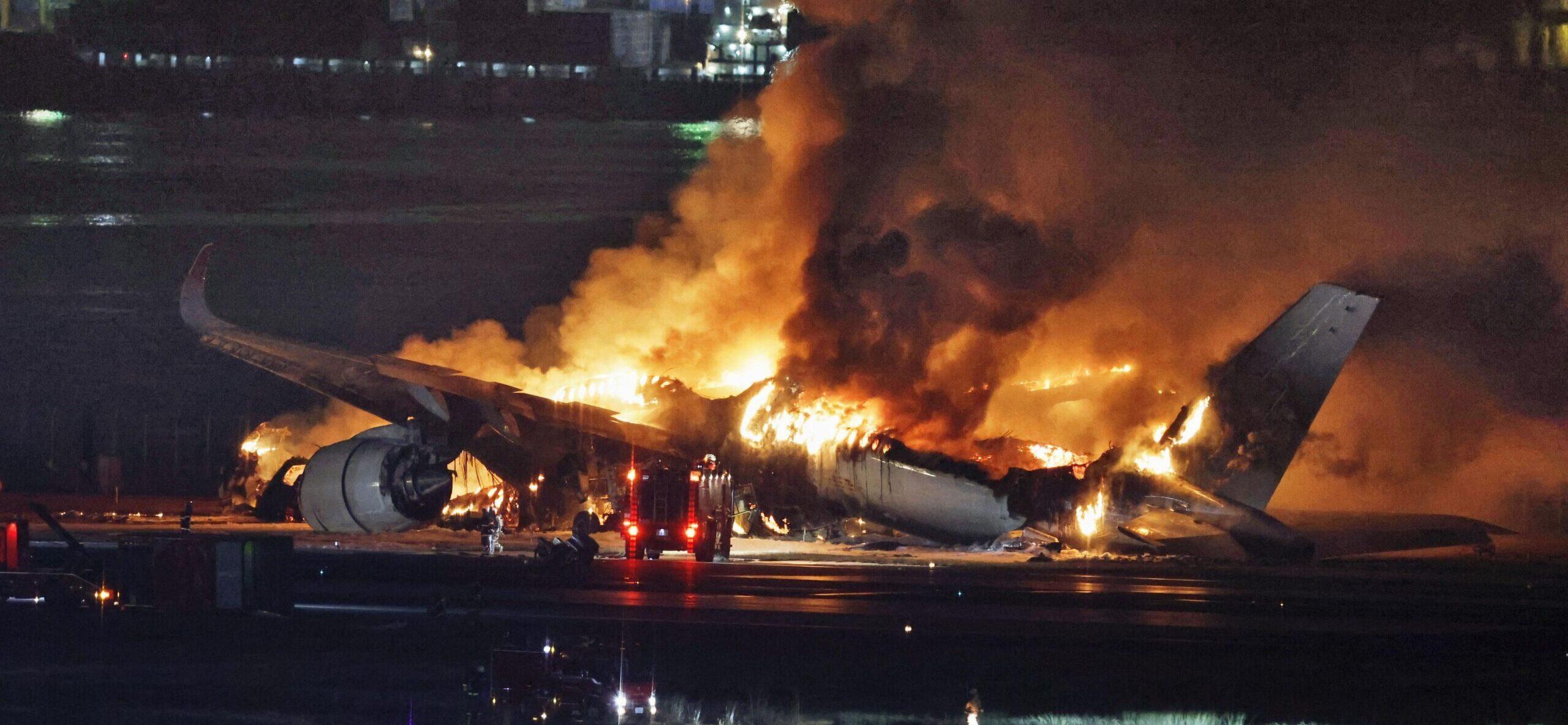 Passengers From Japan Airlines Share Footage Of Horrific Crash