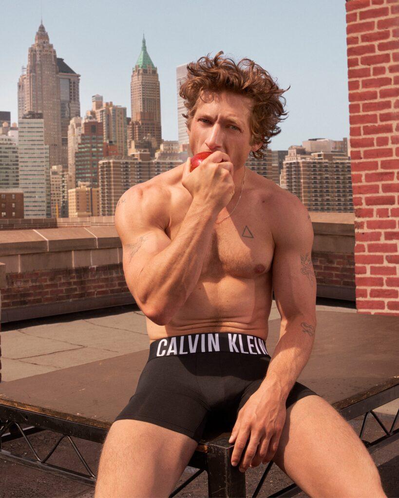 *MANDATORY CREDIT - Mert Alas/Calvin Klein/MEGA. Jeremy Allen White is hunky in Calvin Kleins as the iconic underwear brand's newest model. 'The Bear' star shows off his chiseled abs in these striking images showing the collaboration, and shot by Mert Alas. The Brooklyn-born 32-year-old launched his partnership with the set of steamy photos wearing the brand's signature white briefs and revealing his shredded physique. A native New Yorker, he was shot in his hometown in a series of stills and videos that the brand aims to "showcase his connection to the city and amplify his empowered energy in its most iconic styles". The Spring 2024 men?s Underwear collection refreshes classic Calvin Klein designs with new logo treatments and materials for stylish, everyday comfort. New Intense Power, Micro Stretch and Micro Mesh styles are aimed to marry bold design with innovative fabrication for sleek and comfortable looks, while essential Modern Cotton and Cotton Stretch underwear are designed to provide an iconic base to every wardrobe. Across the Spring 2024 collection, Calvin Klein?s minimalist essentials are said to be presented with "modern innovation and sensuality in its purest form". *MANDATORY CREDIT - Mert Alas/Calvin Klein/MEGA. 04 Jan 2024 Pictured: Jeremy Allen White. Photo credit: Mert Alas/Calvin Klein/MEGA TheMegaAgency.com +1 888 505 6342 (Mega Agency TagID: MEGA1078355_008.jpg) [Photo via Mega Agency]
