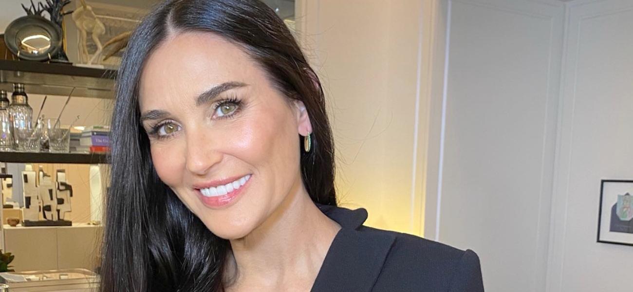 Demi Moore In White Strappy Swimsuit Has Fans ‘Lost For Words’