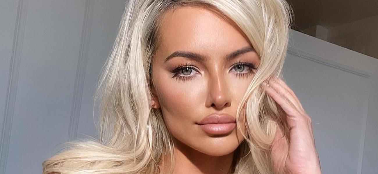 Lindsey Pelas In Plunging Braless Dress Is ‘Sweeter Than I Look’