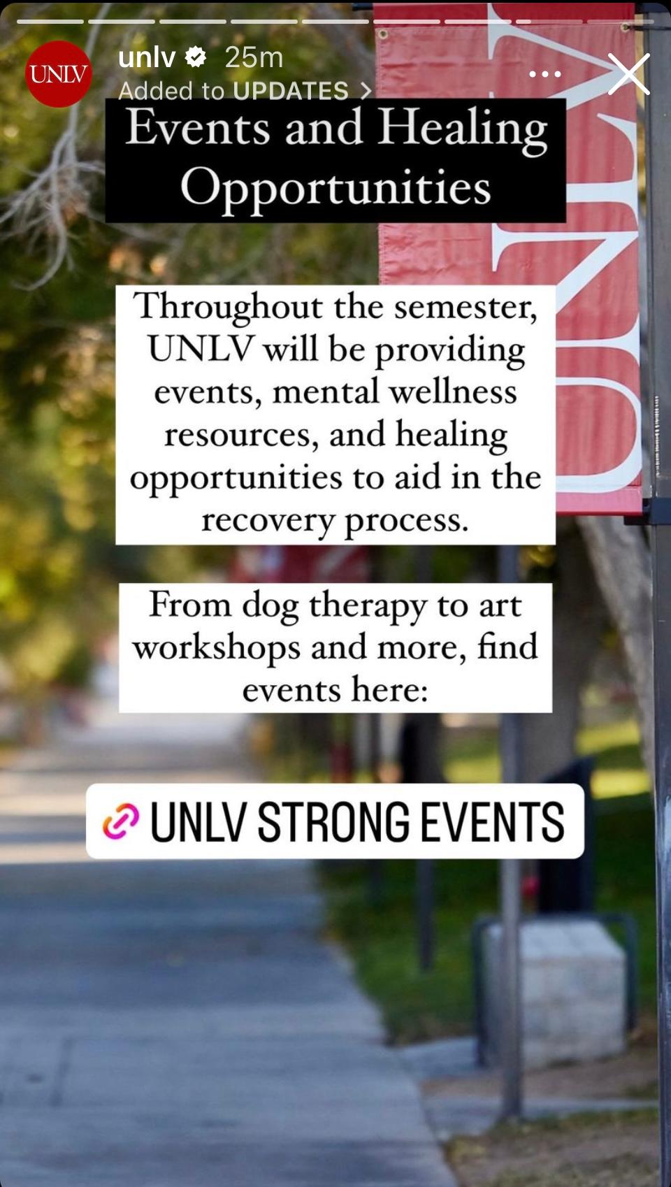 UNLV Returns To Campus For Spring Semester After Shooting 'Unlike Any