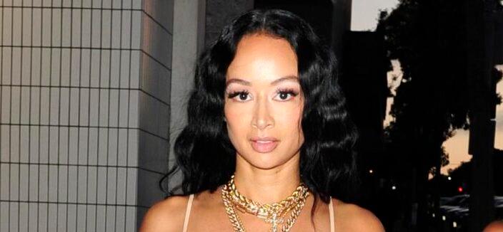 Draya Michele In Red Swimsuit Gives Rear View Amid Pregnancy Rumors