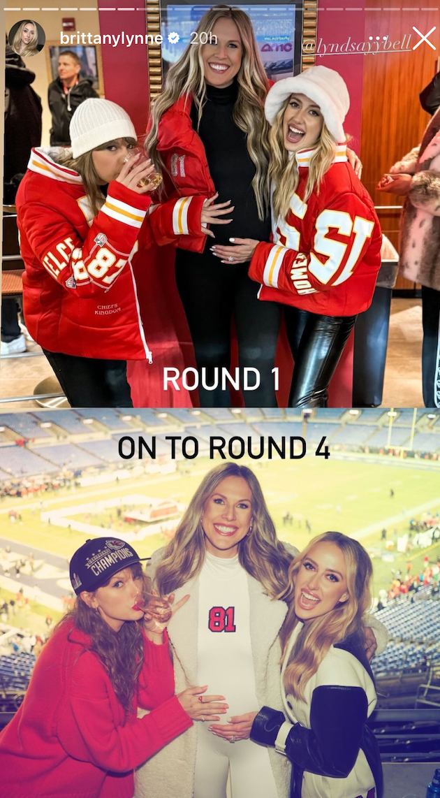 Taylor Swift and Brittany Mahomes Cheer On The Chiefs