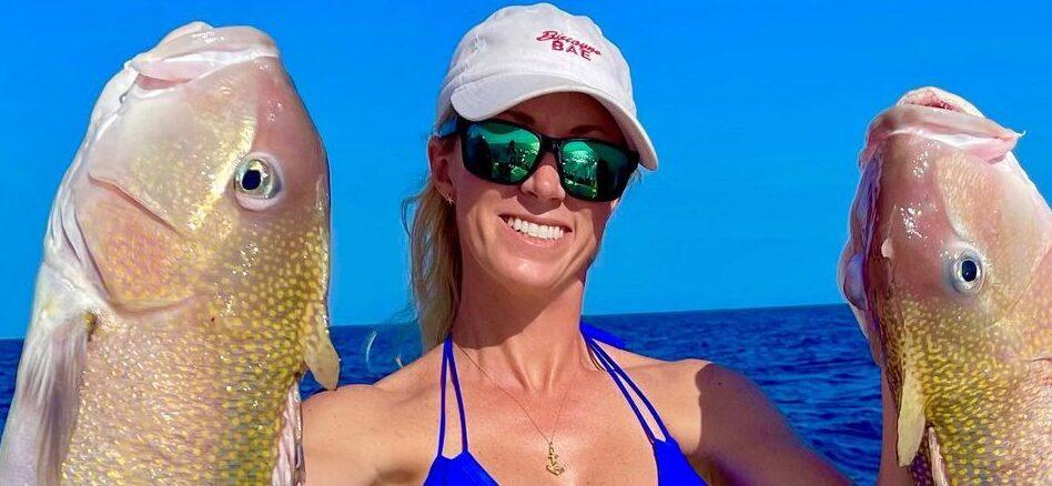 Fishing Pro Vicky Stark In Her Tiny Bikini Displays Eye-Popping Rear View