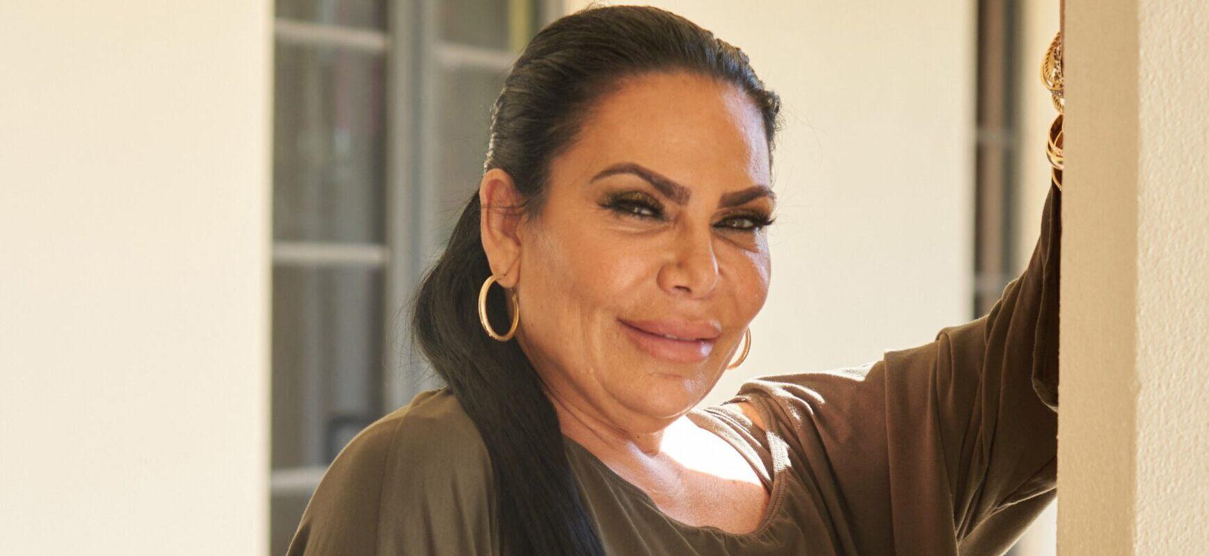 Renee Graziano is photographed at Benny's On The Beach Restaurant in Wellington, Florida