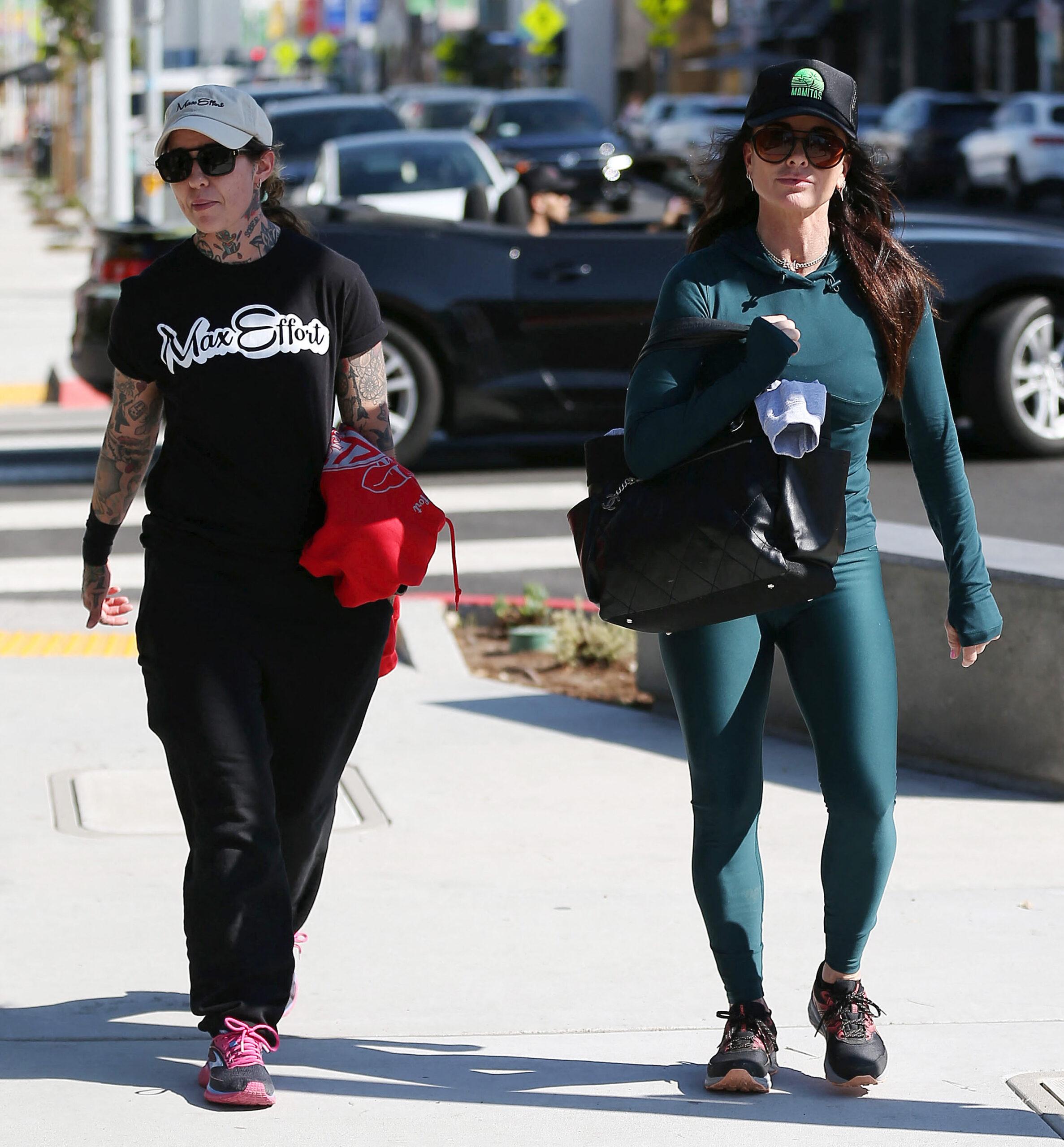 Kyle Richards and rumored lover Morgan Wade enjoy pre-Valentine's Day lunch in Los Angeles