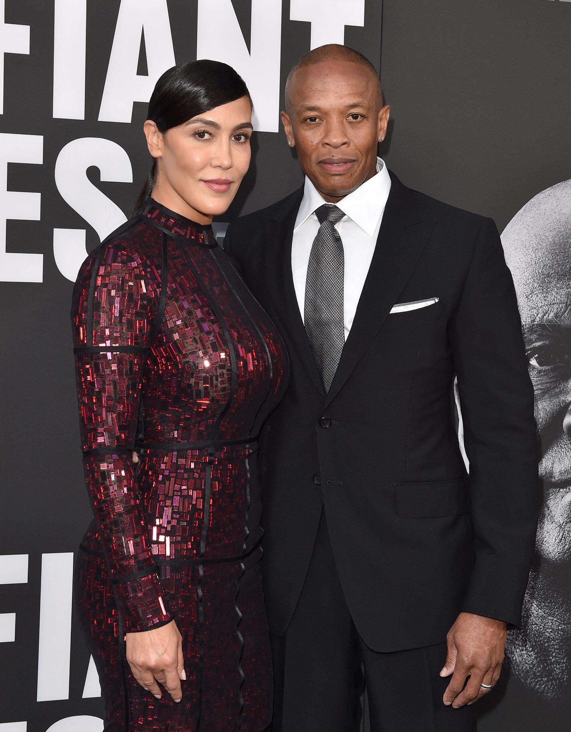 Nicole Young and Dr. Dre at "The Defiant Ones" Premiere in LA