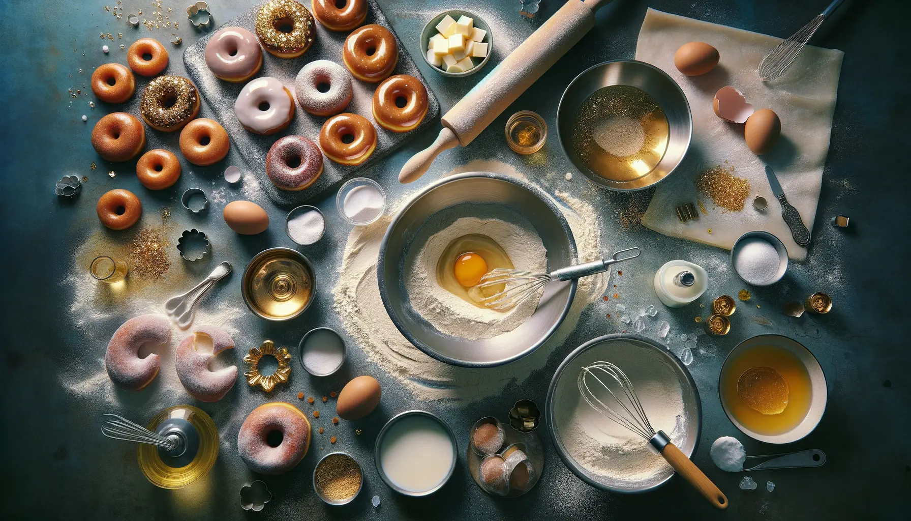 Ingredientes de donuts glaceados