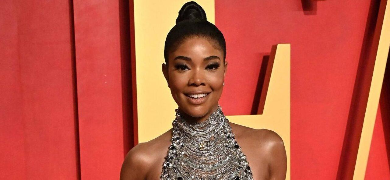 Gabrielle Union Gives Eye-Popping Rear View In Her String Bikini