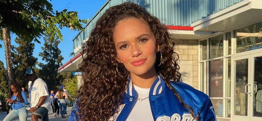 Former Disney Star Madison Pettis Lounges On The Sand In Her Pink Bikini